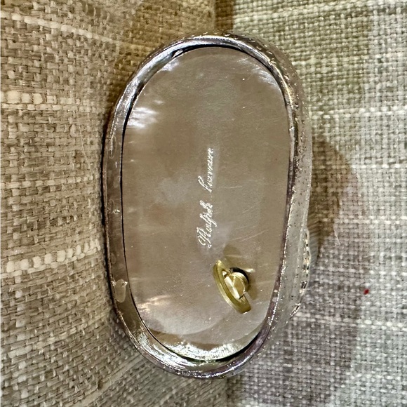 Ralph Lauren Silver Baby Bootie - Picture 4 of 5